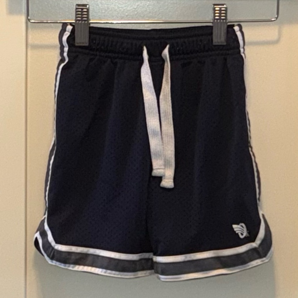 Osh Kosh B’Gosh Navy Blue Athletic Shorts with White & Gray Trim